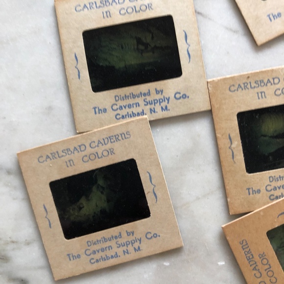 8 Vintage Carlsbad Cavern Color Slides in Box - Picture 7 of 7
